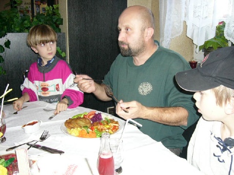 Ludvik Steinhauser s dvema syny